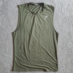 Gymshark | Olive Green Sleeveless Tank